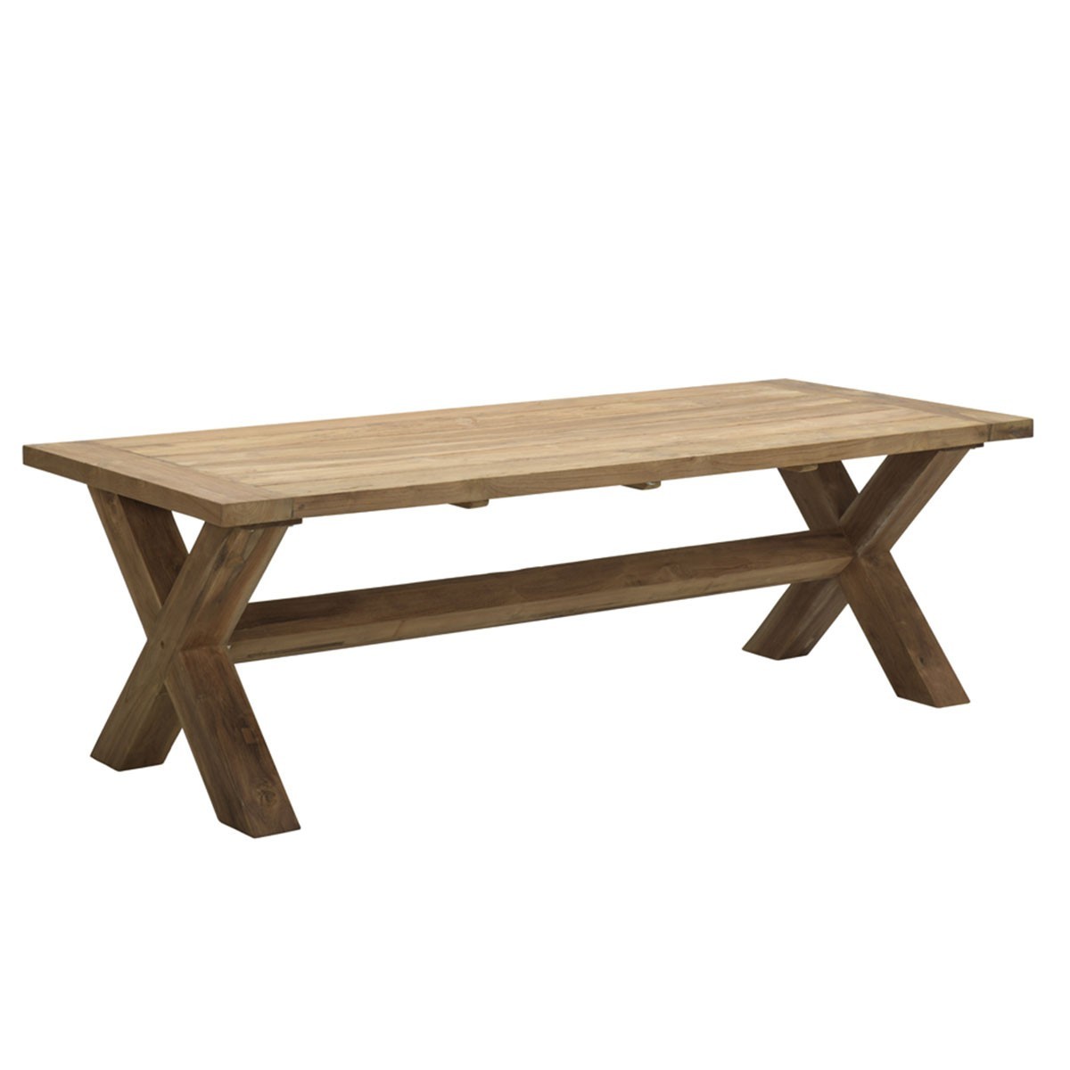 GARDEN Impressions Colombia Tisch 240x100xH77 cm natur Teak/Beine 12x12 cm