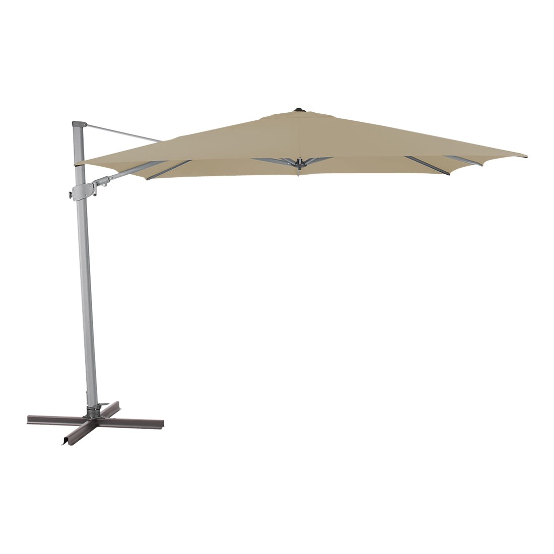 Sun omfort Varioflex Ampelschirm 300x300cm off grey