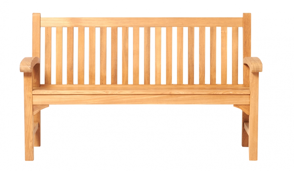 Traditional Teak Gartenbank Victoria 155 cm Teakholz