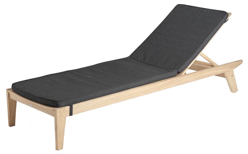 Alexander Rose ROBLE Liege mit Outdoorgewebe charcoal Rücken verstellbar