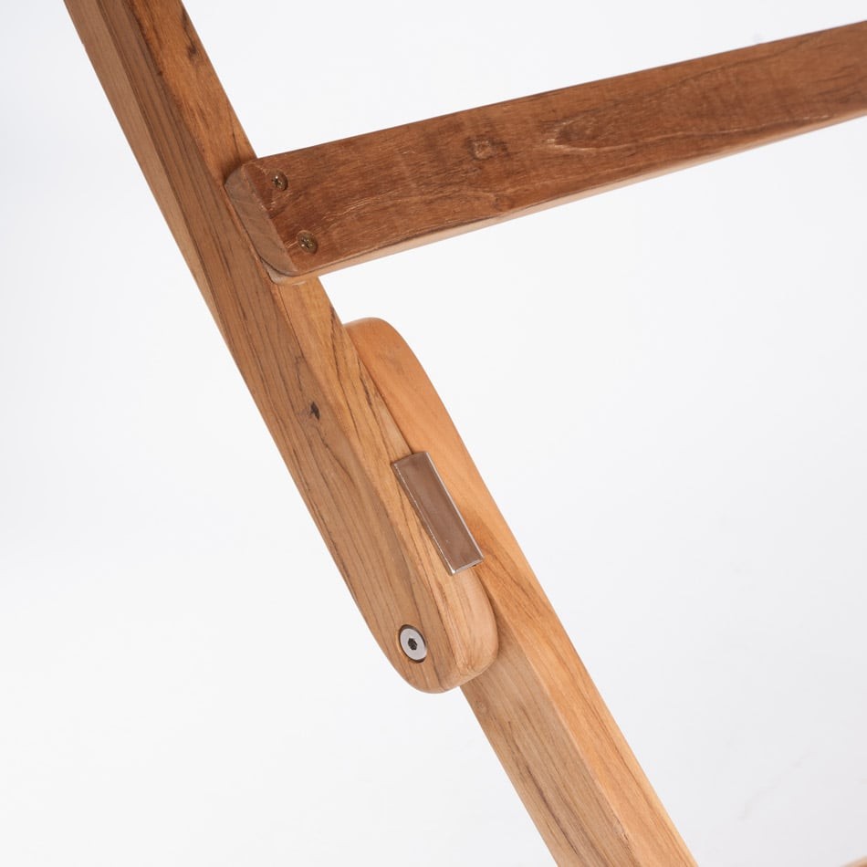 Zebra Poker Tisch rund Ø110 cm Teak