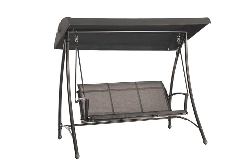 GARDEN Impressions Rubens Schaukelbank 3-sitzer R. Grey/Heather Grey/Anthrazit