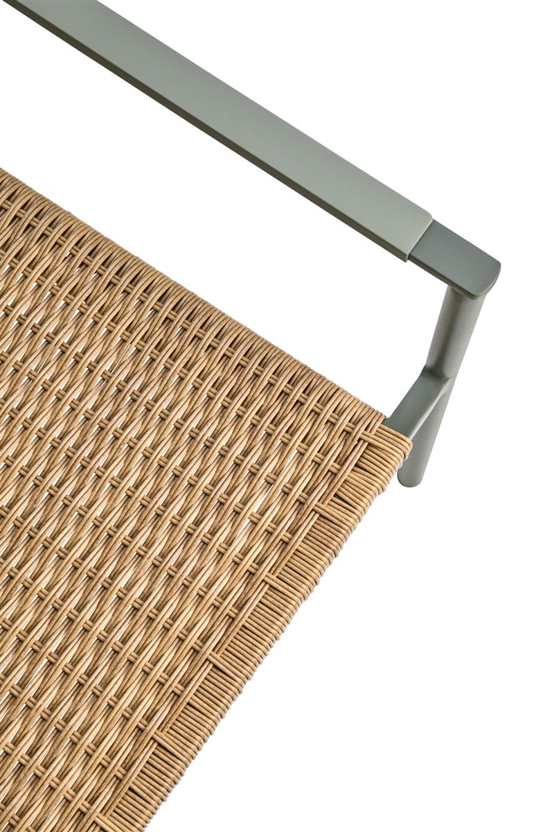 Brafab Lounge Sessel DK Aluminium/Kunststoffgeflecht Nordic Green