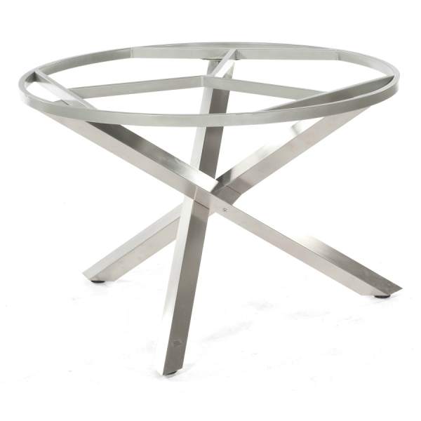 Alu-Tischgestell "Base-Spectra" 90 cm rund für Tischplatten Ø100 cm Aluminium silber von SonnenPartner